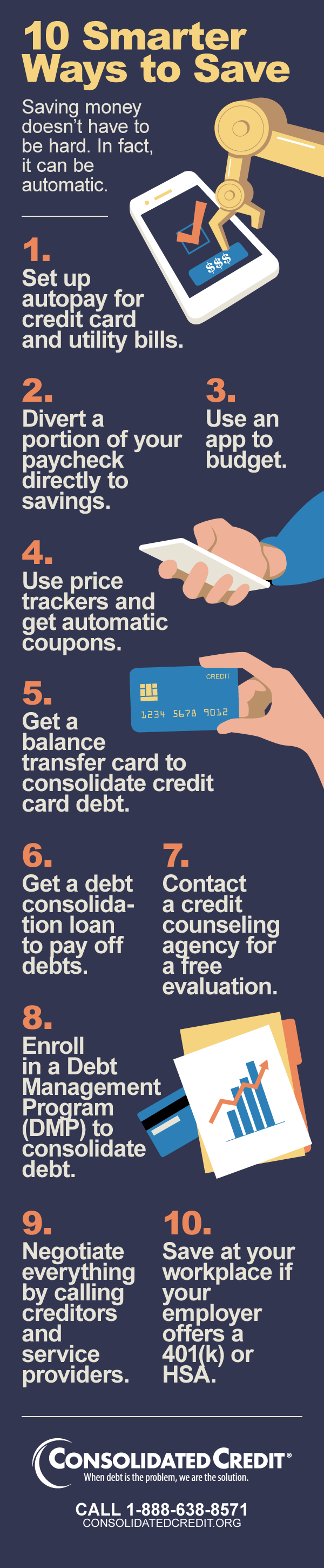 10 Smart Ways to Save Infographic
