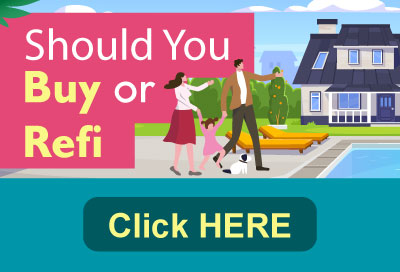 Rushing to Buy or Refi? 2025 updated infographic Banner.