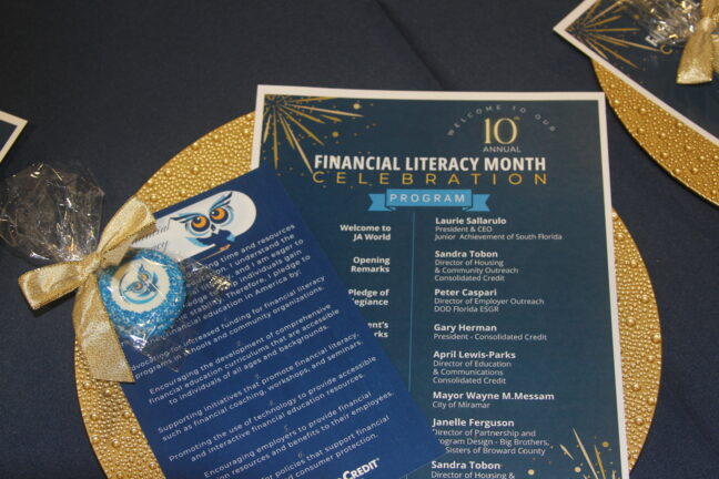 Financial Literacy Month flyer