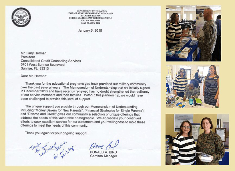 Letter from the United States Army Garrison-Miami